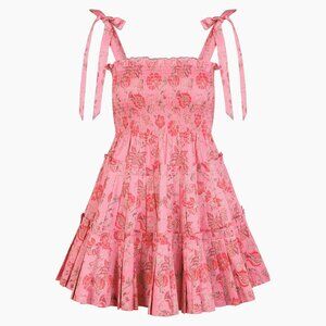 Hill House Home The Ribbon Charlotte Nap Dress - Pink Pimlico Floral Size XSPink